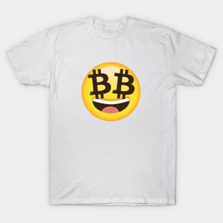 bitcoin smile emoji T-Shirt